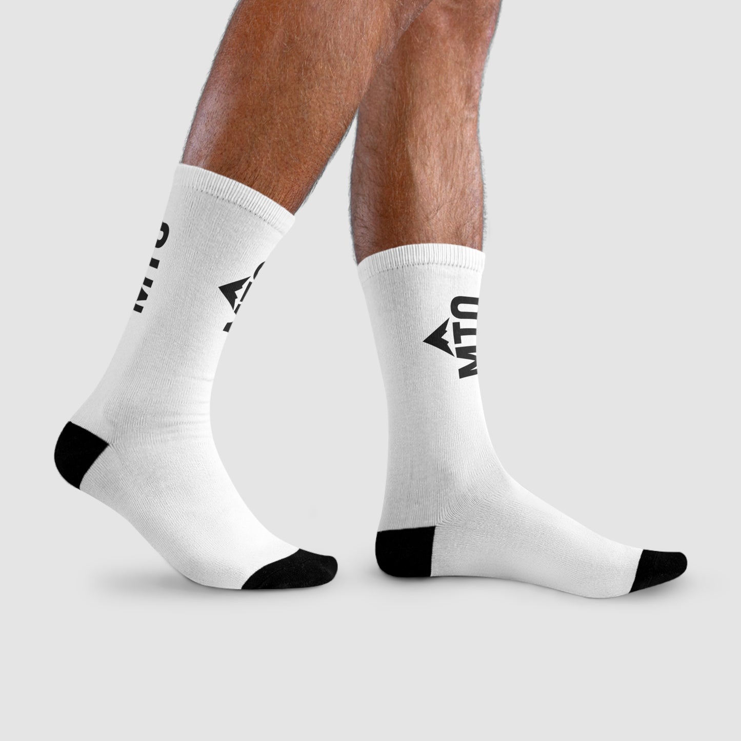 MTO Co - Crew Socks for Active Lifestyle, Personalized Sports Socks, Unique Gift for Holidays, Casual Wear, Fashionable Footwear
